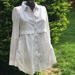 Maeve ModCloth button-down peplum tunic